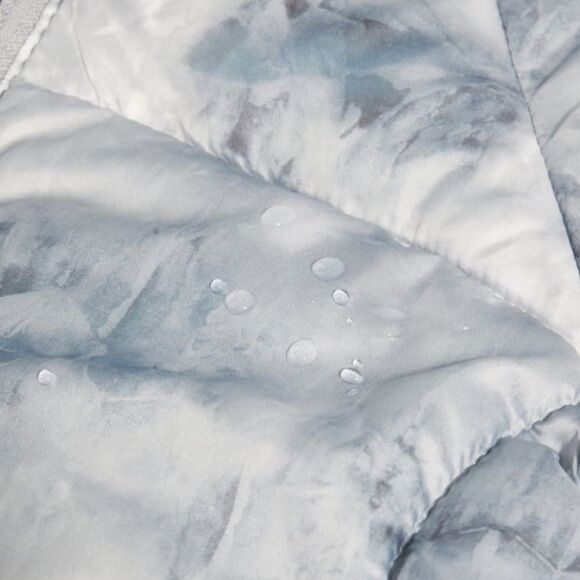 ZARA Kids | Blue Gray | WATER REPELLENT TIE-DYE EFFECT PUFFER COAT - Picture 6 of 9